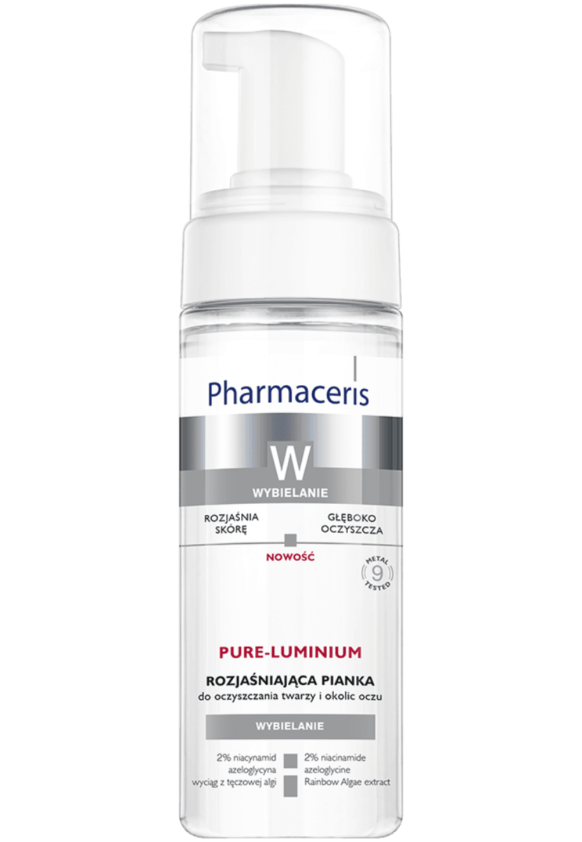 Pharmaceris W PURE-LUMINUM ROZJAŚNIAJĄCA PIANKA do oczyszczania twarzy i okolic oczu  150 ml - 1