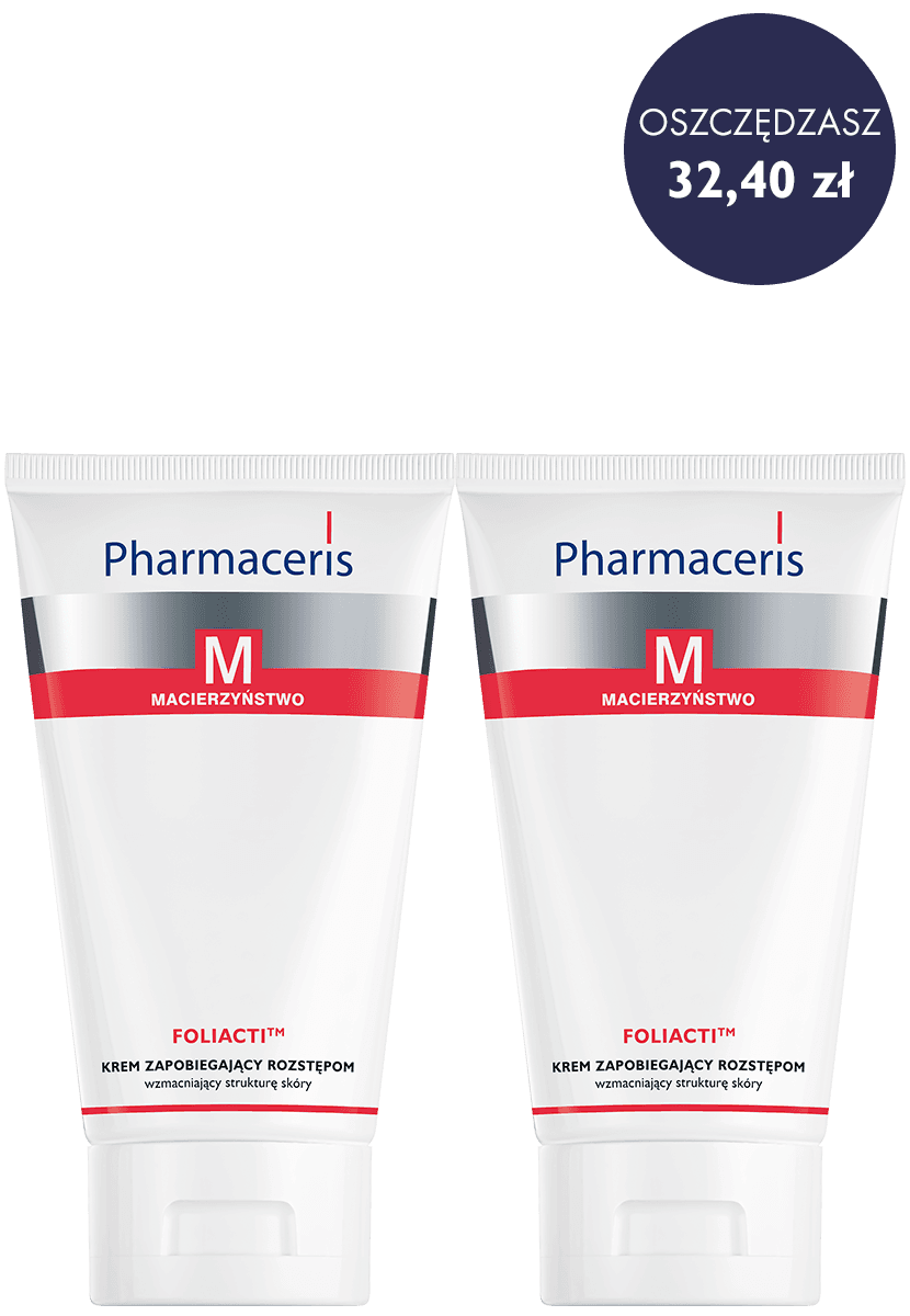 Pharmaceris M ZESTAW PROMOCYJNY KREM ZAPOBIEGAJĄCY ROZSTĘPOM wzmacniający strukturę skóry FOLIACTI™ 2 x 150 ml - 1
