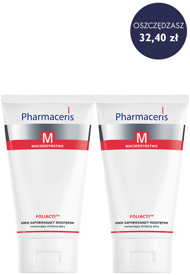 Pharmaceris M ZESTAW PROMOCYJNY KREM ZAPOBIEGAJĄCY ROZSTĘPOM wzmacniający strukturę skóry FOLIACTI™ 2 x 150 ml