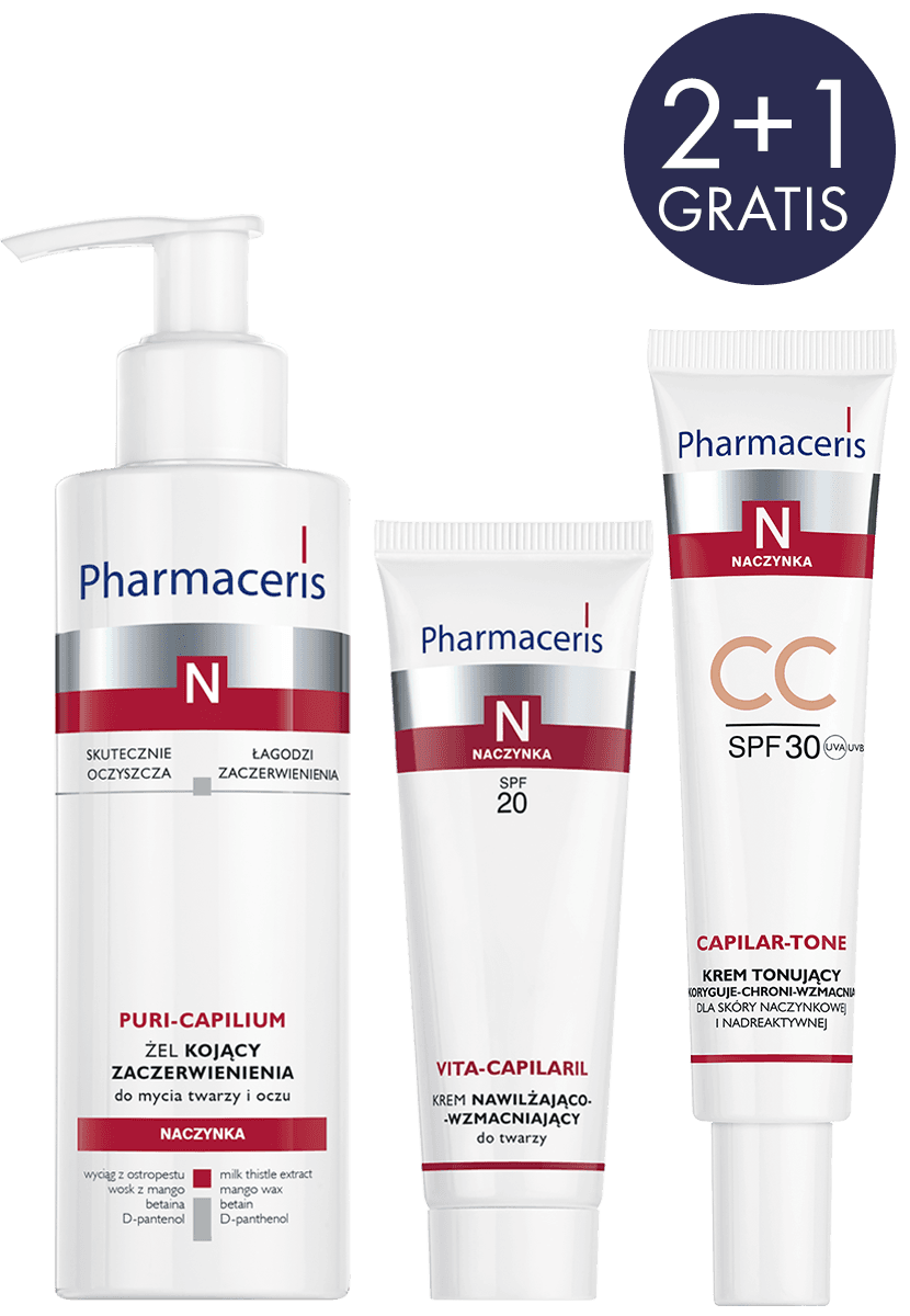 Pharmaceris N ZESTAW PROMOCYJNY VITA-CAPILARIL 50 ml + CAPILAR-TONE 40 ml + PURI-CAPILIUM 190 ml GRATIS - 1