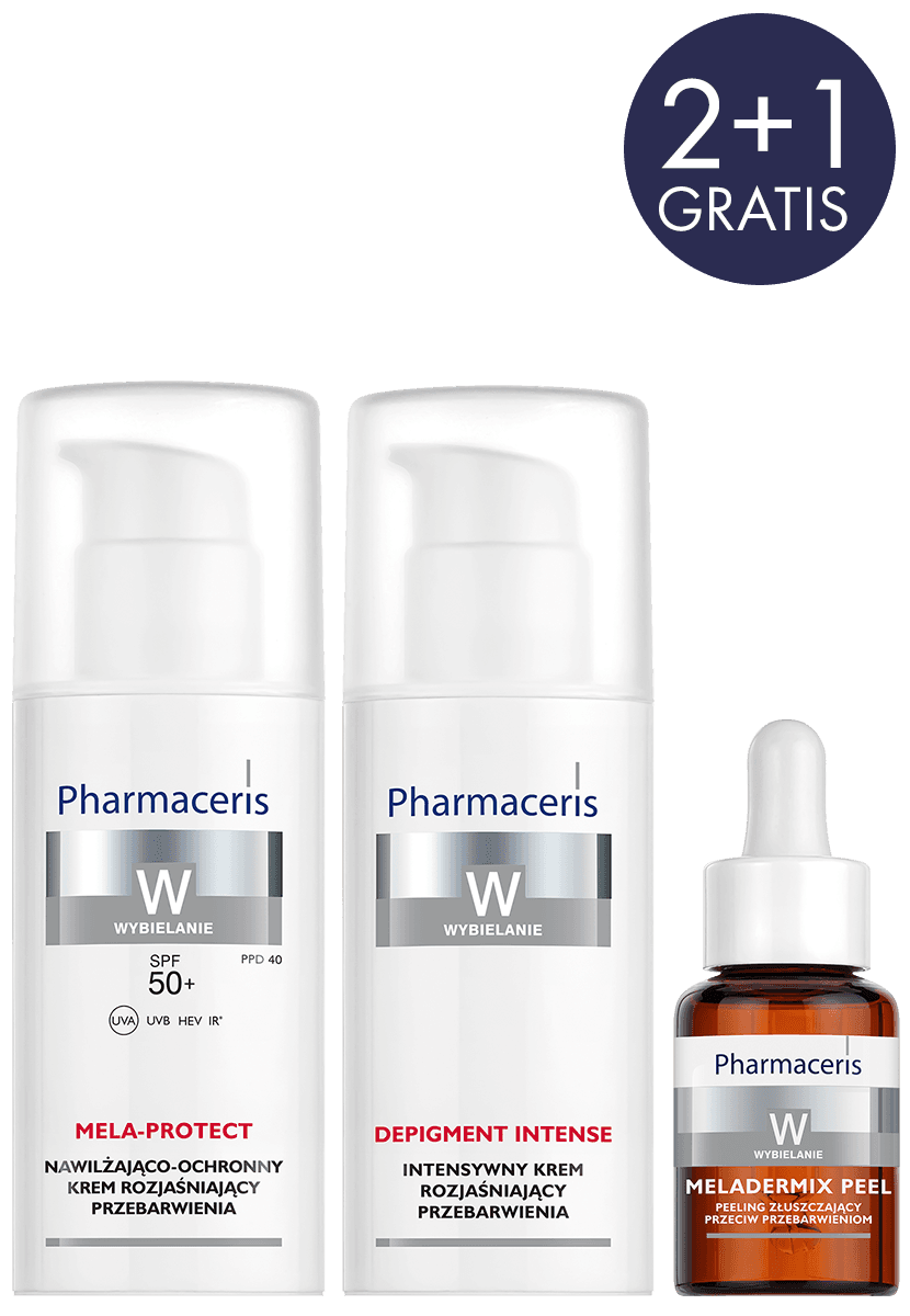 Pharmaceris W ZESTAW PROMOCYJNY DEPIGMENT INTENSE 50 ml + MELA-PROTECT 50 ml + MELADERMIX PEEL 30 ml GRATIS - 1