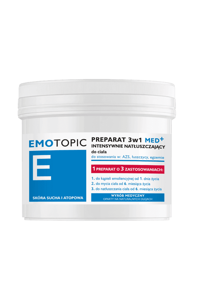 EMOTOPIC PREPARAT 3w1 INTENSYWNIE NATŁUSZCZAJĄCY MED+ do ciała 500 ml