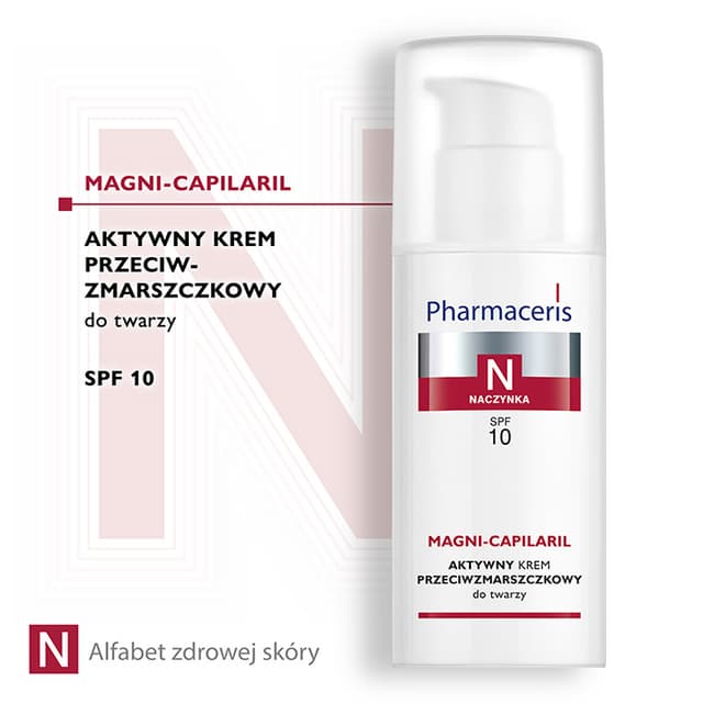 Pharmaceris N AKTYWNY KREM PRZECIWZMARSZCZKOWY SPF 10 do twarzy MAGNI-CAPILARIL 50 ml