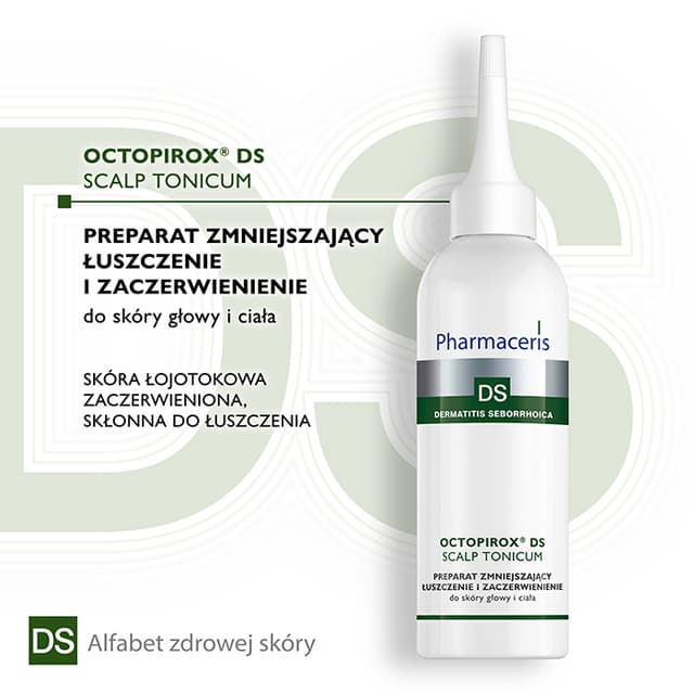 Pharmaceris DS PREPARAT ZMNIEJSZAJĄCY ŁUSZCZENIE I ZACZERWIENIENIE do skóry głowy i ciała OCTOPIROX® DS SCALP TONICUM 100 ml