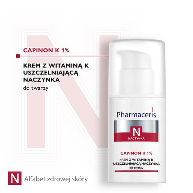 Pharmaceris N KREM Z WITAMINĄ K uszczelniającą naczynka CAPINON K 1% 30 ml
