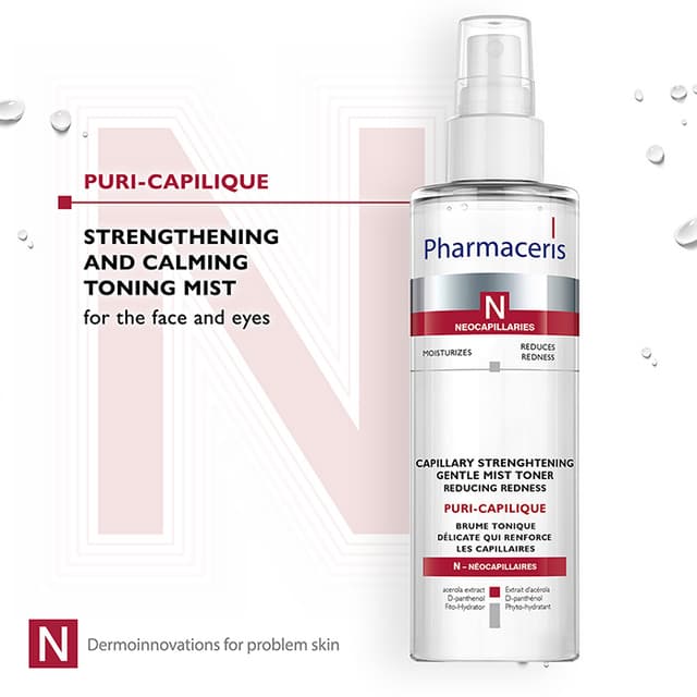 Pharmaceris N STRENGTHENING CAPPILLARIES gentle face toner PURI-CAPILIQUE 200 ml