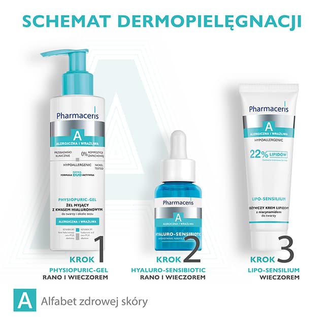 Pharmaceris A ŻEL MYJĄCY Z KWASEM HIALURONOWYM do twarzy i okolic oczu PHYSIOPURIC-GEL 190 ml