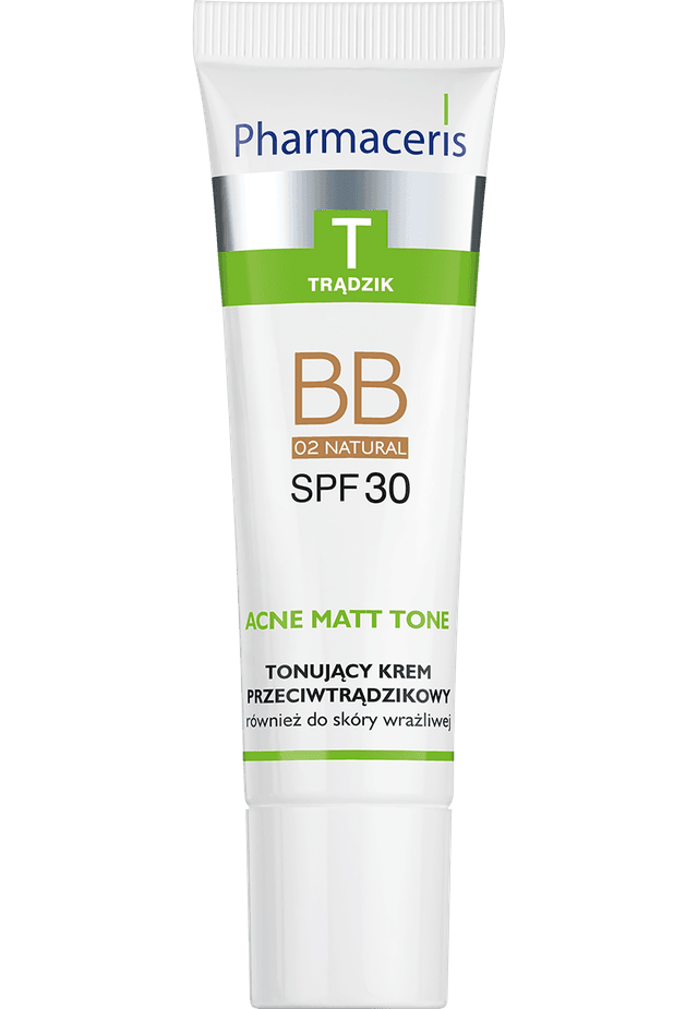 Pharmaceris T TONUJĄCY KREM PRZECIWTRĄDZIKOWY również do skóry wrażliwej SPF 30 ACNE MATT TONE 02 NATURAL 30 ml