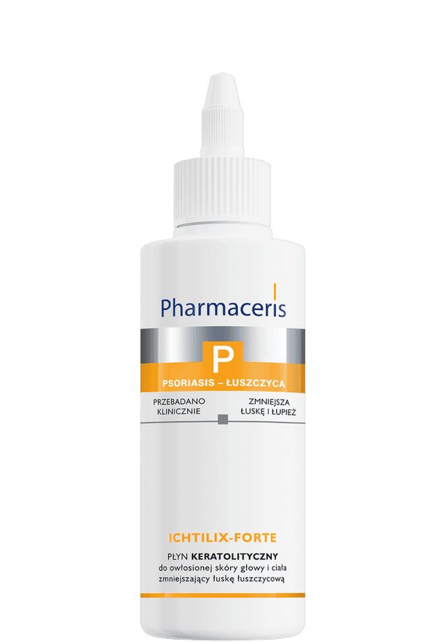 Pharmaceris P PŁYN KERATOLITYCZNY do owłosionej skóry głowy i ciała zmniejszający łuskę łuszczycową ICHTILIX-FORTE 125 ml