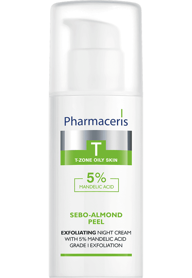 Pharmaceris T EXFOLIATING NIGHT CREAM WITH 5% MANDELIC ACID grade I exfoliation SEBO-ALMOND PEEL 5% 50 ml