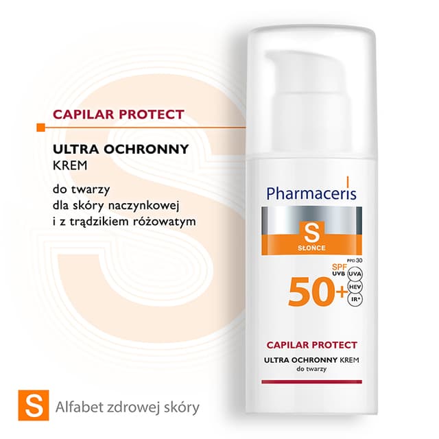 Pharmaceris S ULTRA OCHRONNY KREM SPF 50+ do twarzy dla skóry naczynkowej i z trądzikiem różowatym CAPILAR PROTECT 50 ml