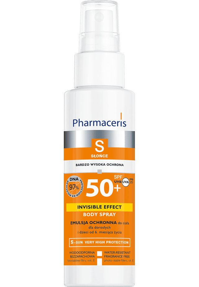 Pharmaceris S EMULSJA OCHRONNA do ciała dla dorosłych i dzieci od 6. miesiąca życia INVISIBLE EFFECT BODY SPRAY 150 ml
