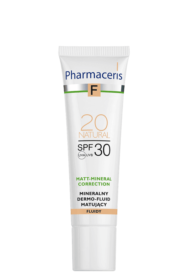 Pharmaceris F MINERALNY DERMO-FLUID MATUJĄCY MATT-MINERAL-CORRECTION SPF 30 20 NATURAL 30 ml