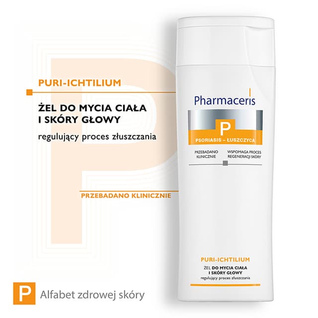 Pharmaceris P ŻEL DO MYCIA CIAŁA I SKÓRY GŁOWY regulujący proces złuszczania PURI-ICHTILIUM 250 ml