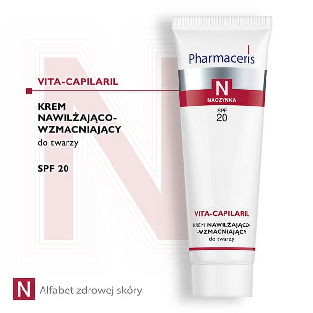 Pharmaceris N KREM NAWILŻAJĄCO-WZMACNIAJĄCY SPF 20 do twarzy VITA-CAPILARIL 50 ml