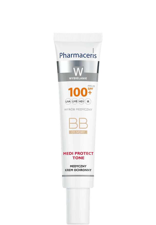 Pharmaceris W MEDYCZNY KREM OCHRONNY MEDI PROTECT TONE SPF 100+ 01 IVORY 40 ml