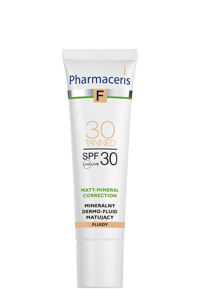 Pharmaceris F MINERALNY DERMO-FLUID MATUJĄCY MATT-MINERAL-CORRECTION SPF 30 30 TANNED 30 ml