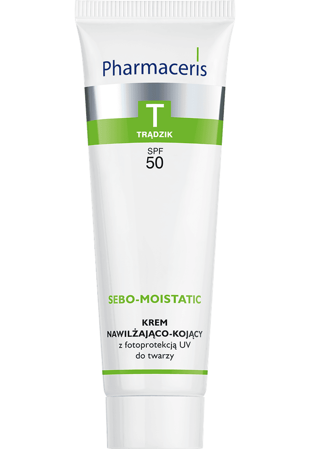 Pharmaceris T KREM NAWILŻAJĄCO-KOJĄCY SPF 50 z fotoprotekcją UV do twarzy SEBO-MOISTATIC 50 ml