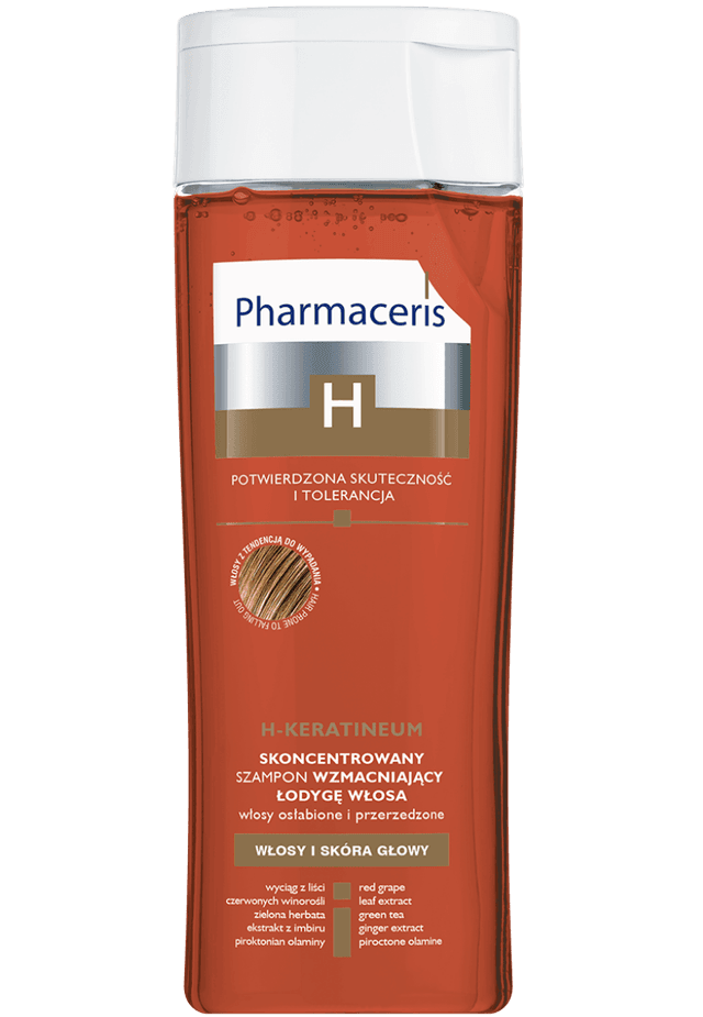 Pharmaceris H SKONCENTROWANY SZAMPON WZMACNIAJĄCY ŁODYGĘ WŁOSA do włosów osłabionych i przerzedzonych H-KERATINEUM 250 ml