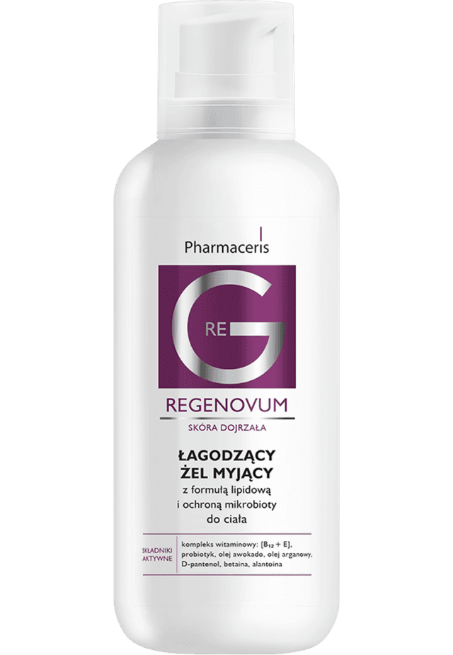Pharmaceris REGENOVUM ŁAGODZĄCY ŻEL MYJĄCY do ciała z formułą lipidową i ochroną mikrobioty 400 ml