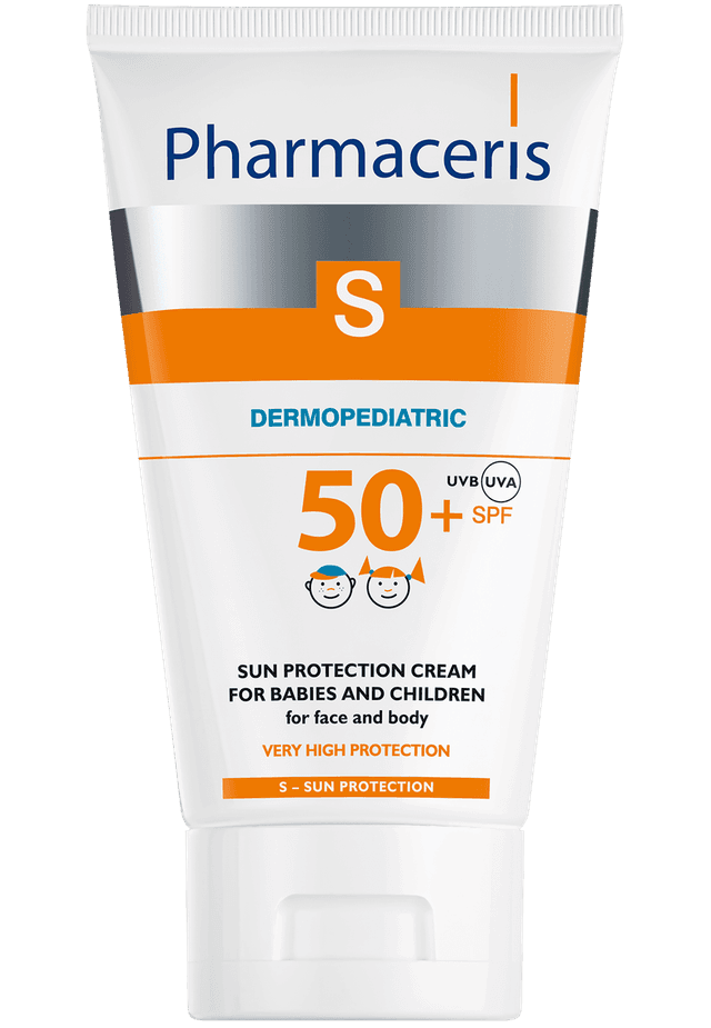 Pharmaceris S SUN PROTECTION FACE AND BODY CREAM SPF 50+ for babies and children 125 ml