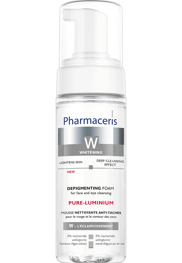 Pharmaceris W DEPIGMENTING FOAM for face and eye cleasing PURE-LUMINUM 150 ml