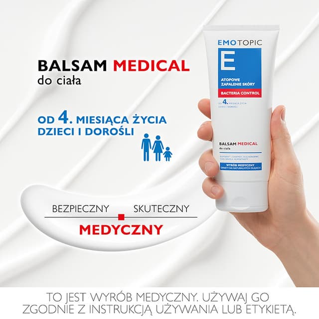 EMOTOPIC BACTERIA CONTROL BALSAM MEDICAL do ciała 200 ml