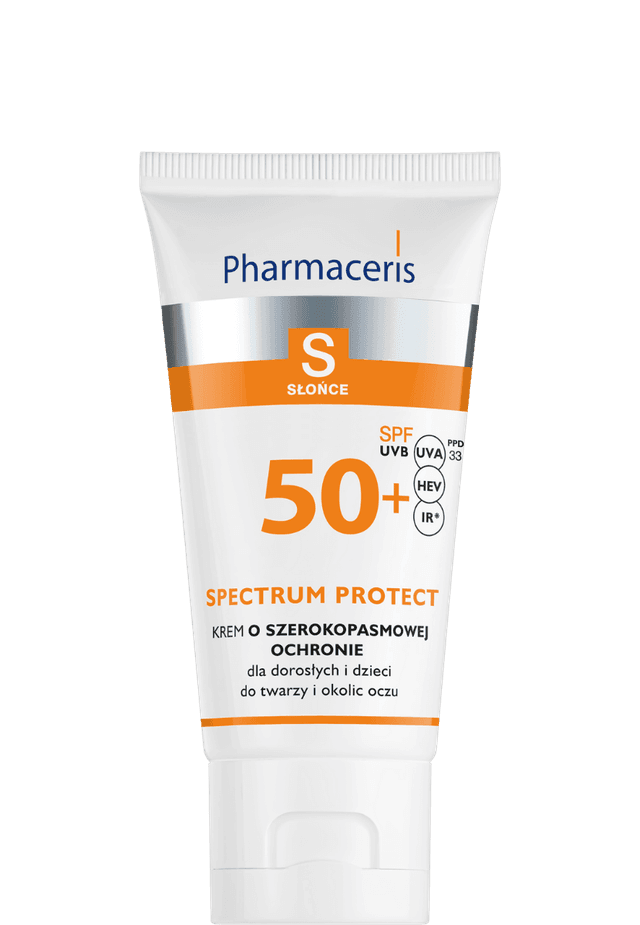 Pharmaceris S KREM O SZEROKOPASMOWEJ OCHRONIE SPF 50+ dla dorosłych i dzieci, do twarzy i okolic oczu SPECTRUM PROTECT 50 ml