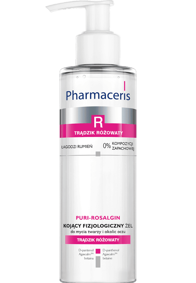 Pharmaceris R KOJĄCY FIZJOLOGICZNY ŻEL do mycia twarzy i okolic oczu PURI-ROSALGIN 190 ml