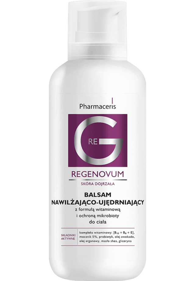 Pharmaceris REGENOVUM BALSAM NAWILŻAJĄCO-UJĘDRNIAJĄCY do ciała z formułą witaminową i ochroną mikrobioty 400 ml