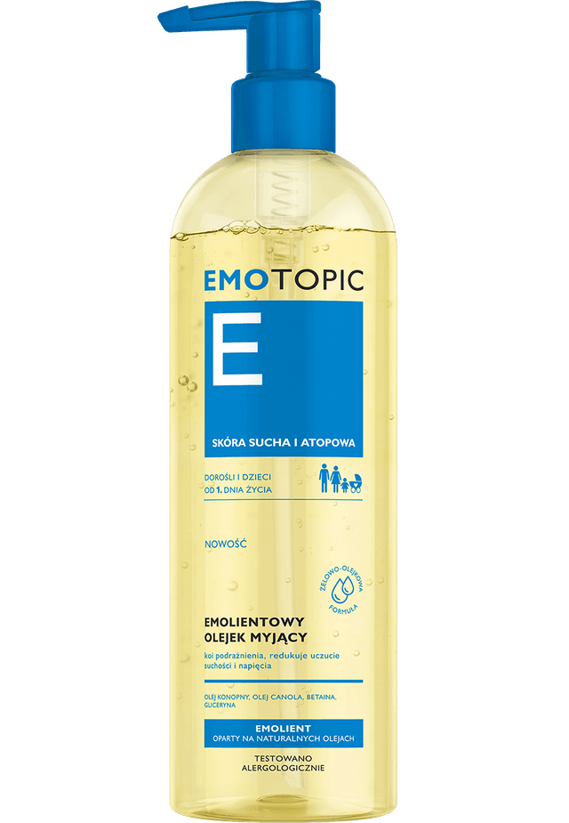 EMOTOPIC EMOLIENTOWY olejek myjący 400 ml