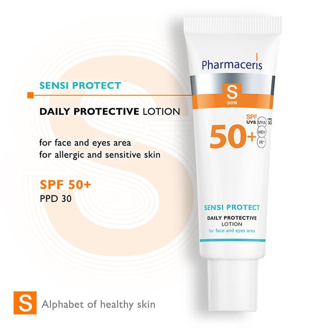 Pharmaceris S DAILY PROTECTIVE LOTION SPF 50+ for face and eyes area SENSI PROTECT 50 ml