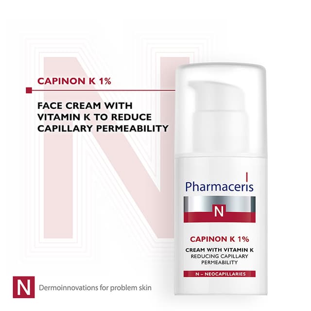 Pharmaceris N CAPINON K 1% CREAM WITH VITAMIN K reducing capillary permeability 30 ml