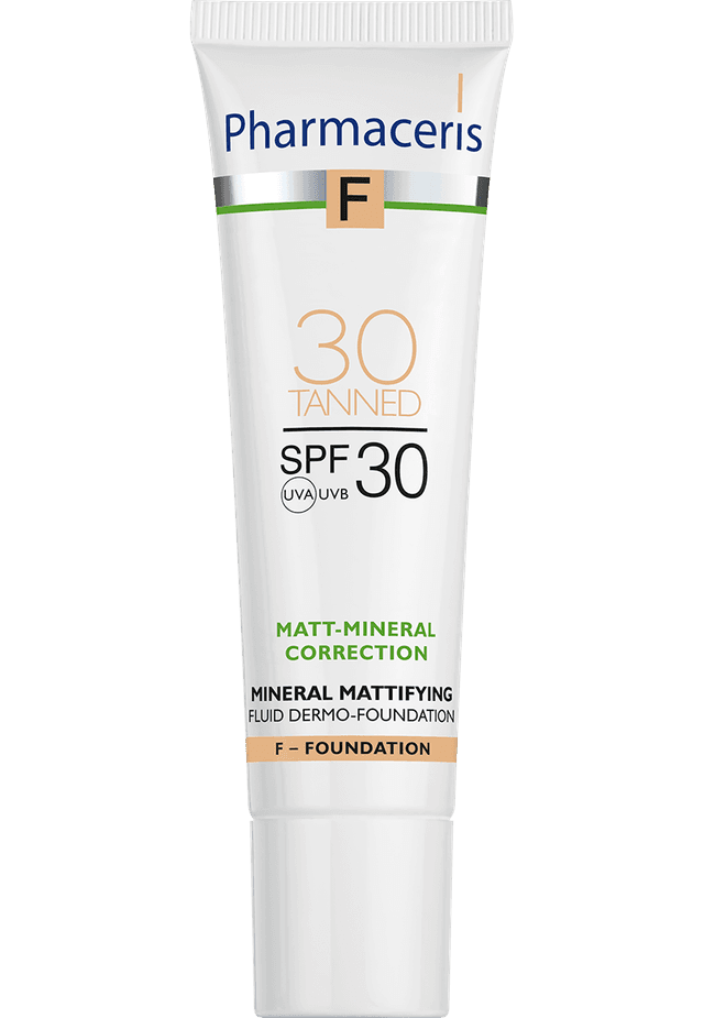 Pharmaceris F MINERAL MATTIFYING FLUID DERMO-FOUNDATION SPF 30 MATT-MINERAL-CORRECTION 30 TANNED 30 ml