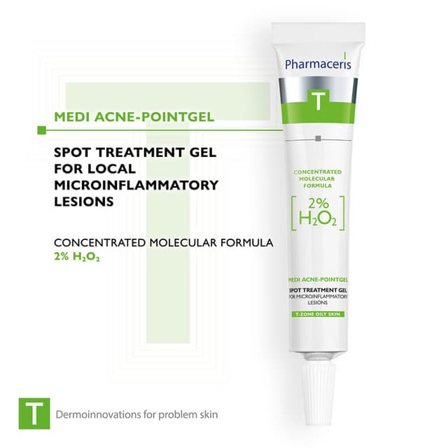 Pharmaceris T SPOT TREATMENT gel for microinflammatory lesions 2% H₂O₂ MEDI ACNE POINTGEL 10 ml