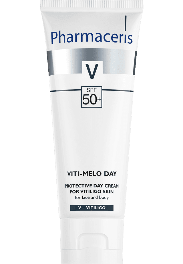 Pharmaceris V PROTECTIVE DAY CREAM SPF 50+ FOR VITILIGO SKIN for face and body VITI-MELO DAY 75 ml