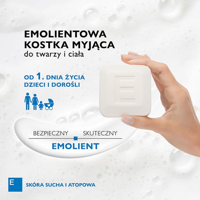 EMOTOPIC EMOLIENTOWA KOSTKA MYJĄCA do twarzy i ciała 100 g