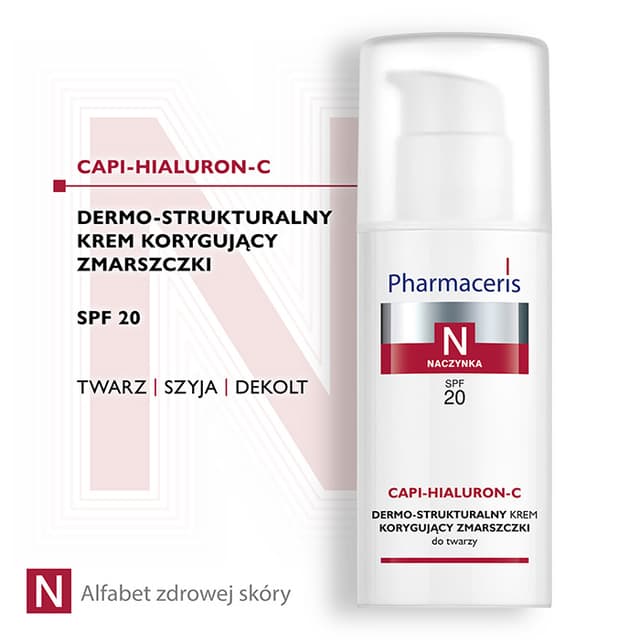 Pharmaceris N DERMO-STRUKTURALNY KREM KORYGUJĄCY ZMARSZCZKI SPF 20 CAPI-HIALURON-C 50 ml