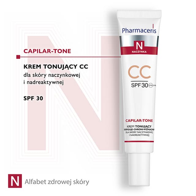 Pharmaceris N KREM TONUJĄCY CC dla skóry naczynkowej i nadreaktywnej SPF 30 CAPILAR-TONE 40 ml