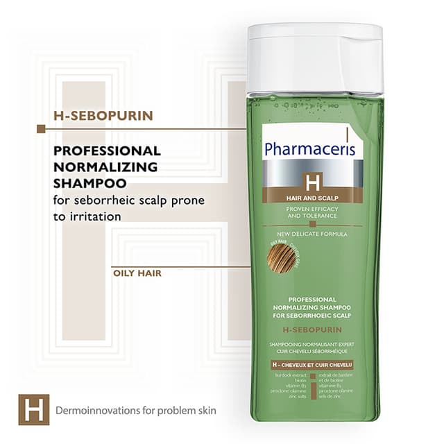 Pharmaceris H PROFESSIONAL NORMALIZING SHAMPOO for seborrhoeic scalp and oily hair H-SEBOPURIN 250 ml