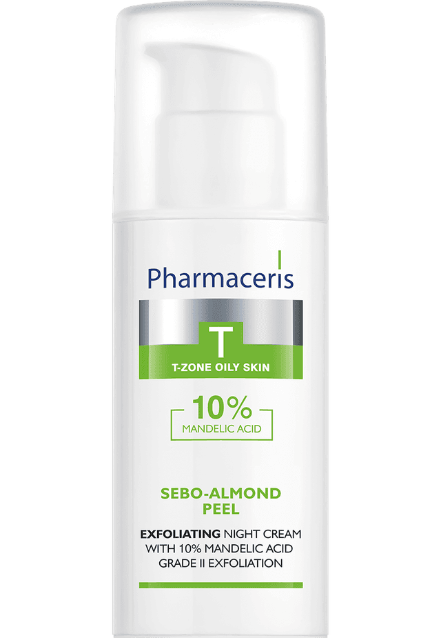 Pharmaceris T EXFOLIATING NIGHT CREAM WITH 10% MANDELIC ACID grade II exfoliation SEBO-ALMOND PEEL 10% 50 ml
