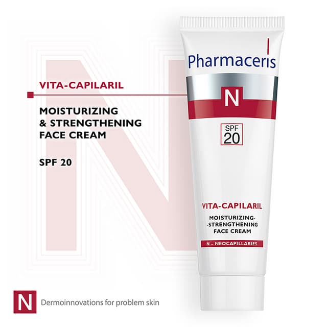 Pharmaceris N MOISTURIZING-STRENGTHENING FACE CREAM SPF 20 VITA-CAPILARIL 50 ml
