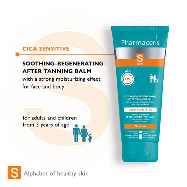 Pharmaceris S SOOTHING–REGENERATING AFTER TANNING BALM with a strong moisturizing effect CICA SENSITIVE 200 ml