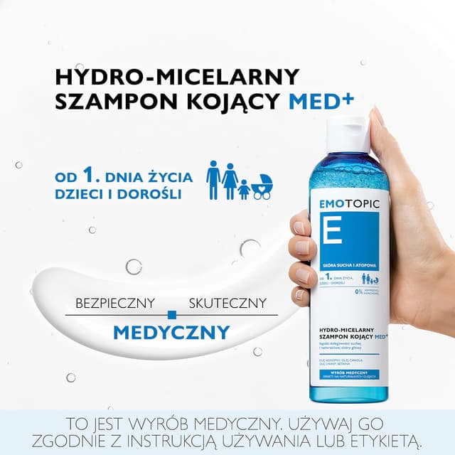 EMOTOPIC HYDRO-MICELARNY SZAMPON KOJĄCY MED+ 250 ml