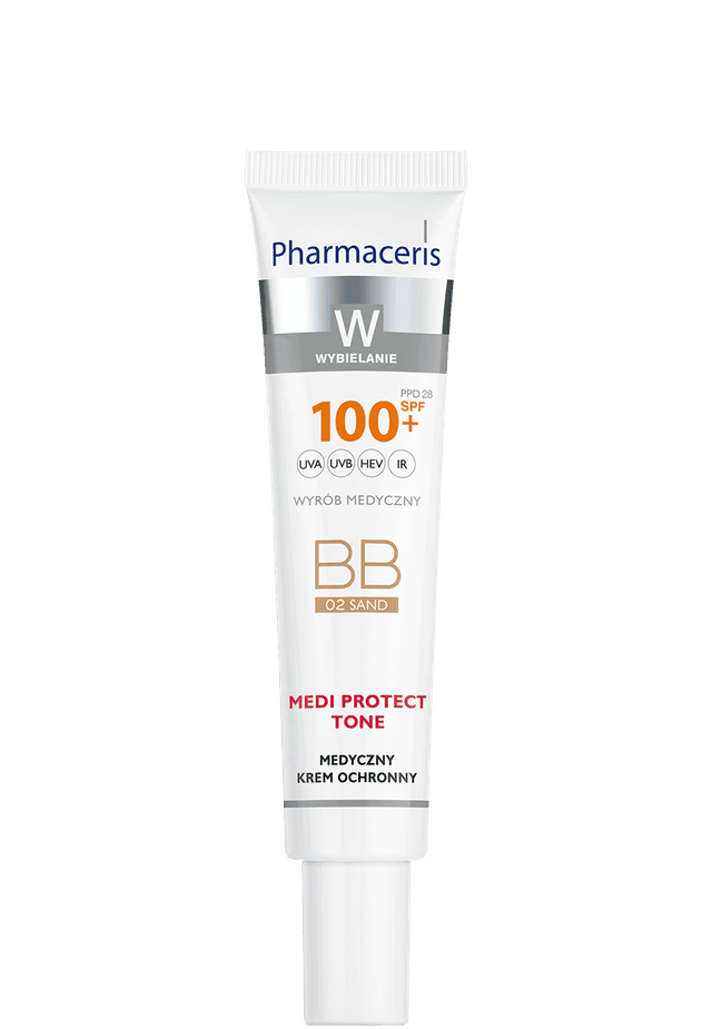 Pharmaceris W MEDYCZNY KREM OCHRONNY MEDI PROTECT TONE SPF 100+ 02 SAND 40 ml