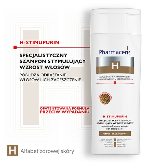 Pharmaceris H SPECJALISTYCZNY SZAMPON STYMULUJĄCY WZROST WŁOSÓW pobudza odrastanie włosów i ich zagęszczenie H-STIMUPURIN 250 ml