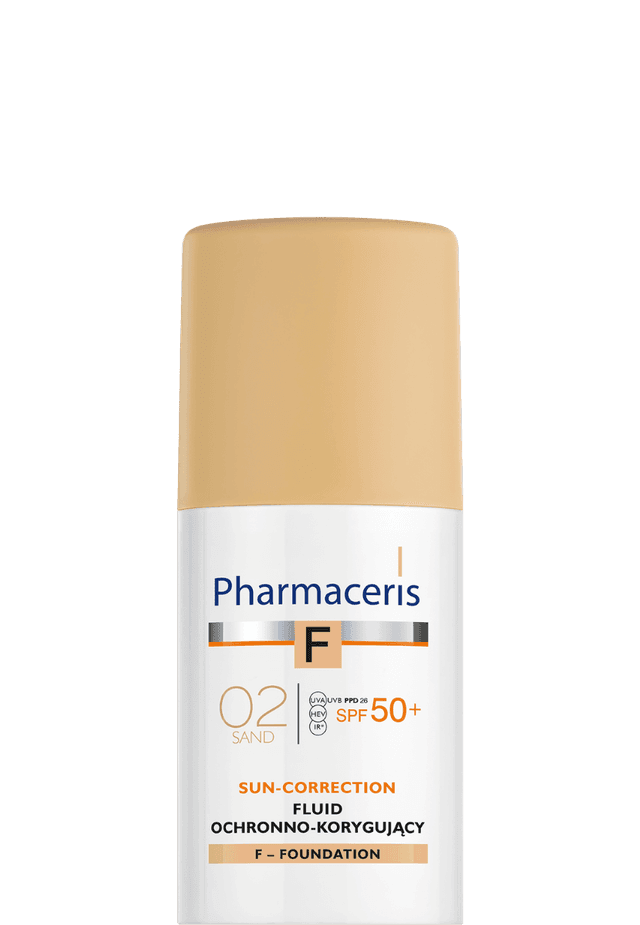 Pharmaceris F FLUID OCHRONNO-KORYGUJĄCY SUN-CORRECTION NAJWYŻSZA OCHRONA SPF 50+ 02 SAND 30 ml