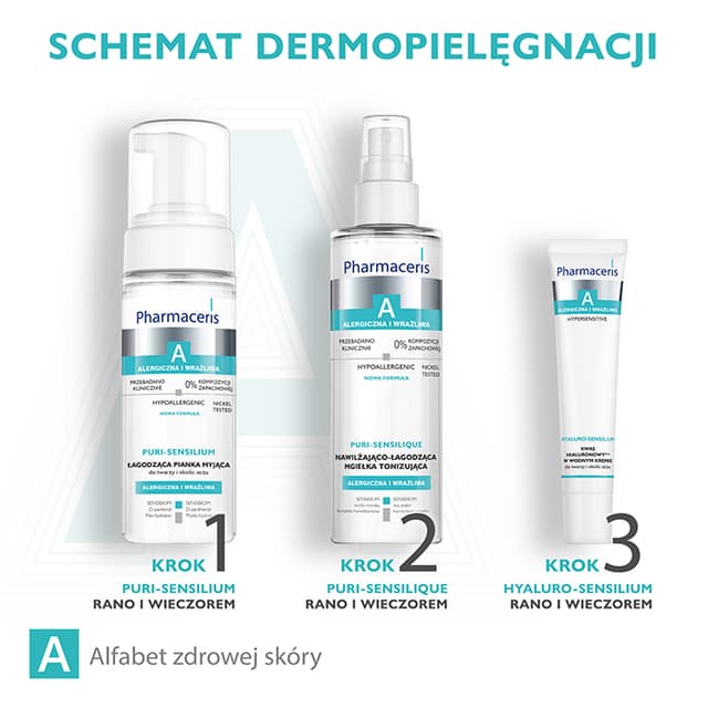 Pharmaceris A KWAS HIALURONOWYdi-6 W WODNYM KREMIE do twarzy i okolic oczu Hyaluro-SENSILIUM 40 ml
