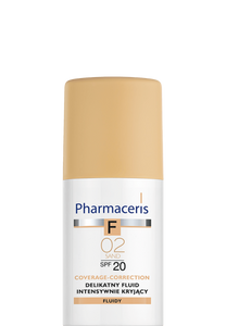 Pharmaceris F DELIKATNY FLUID INTENSYWNIE KRYJĄCY COVERAGE-CORRECTION SPF 20 02 SAND 30 ml