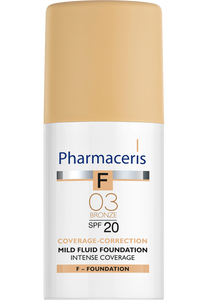 Pharmaceris F MILD FLUID FOUNDATION SPF 20 intense coverage COVERAGE-CORRECTION 03 BRONZE 30 ml